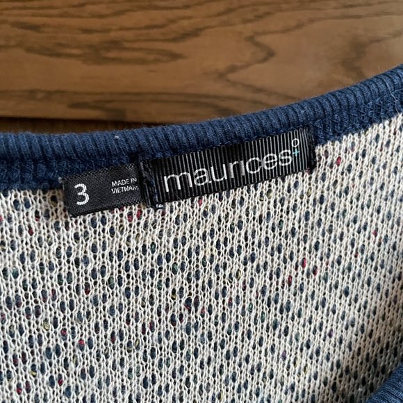Maurices Multi-colored Sweatshirt that feels like a sweater - Picture 4 of 6